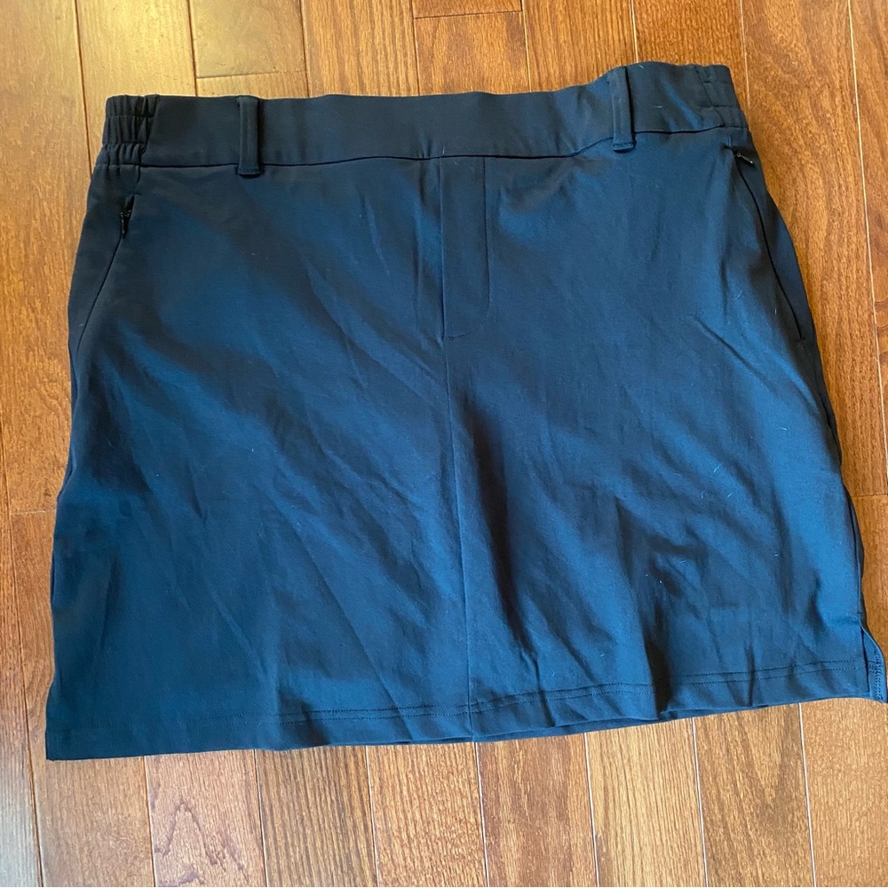 Land’s End Black Skirt with Built-In Shorts